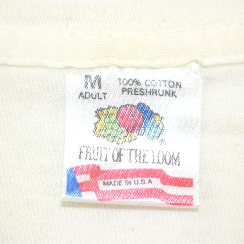 90s USA製 vintage Fruit of the Loom アートプリント 半袖Tシャツ メンズ 表記Mサイズ 90s USA製 vintage Fruit of the Loom アートプリント 半袖Tシャツ メンズ 表記Mサイズ