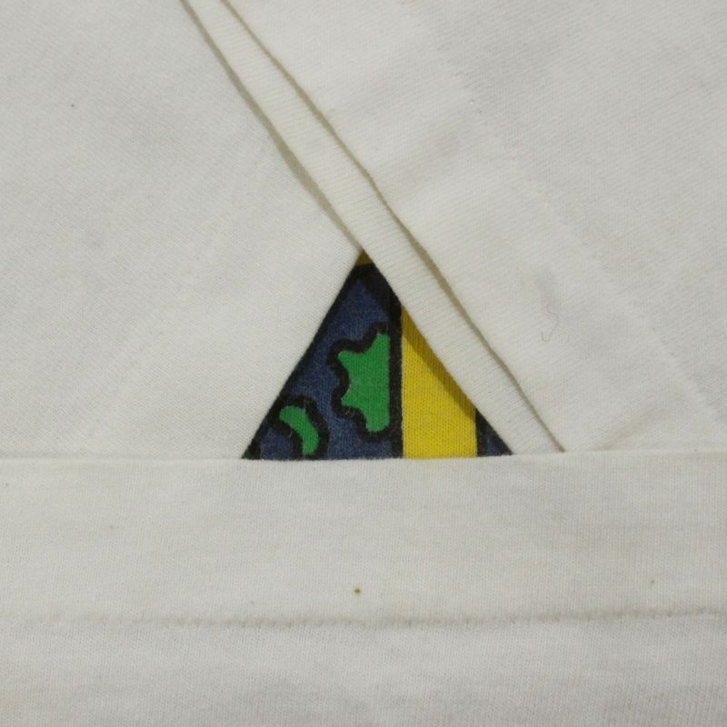 90s USA製 vintage Fruit of the Loom アートプリント 半袖Tシャツ メンズ 表記Mサイズ 90s USA製 vintage Fruit of the Loom アートプリント 半袖Tシャツ メンズ 表記Mサイズ