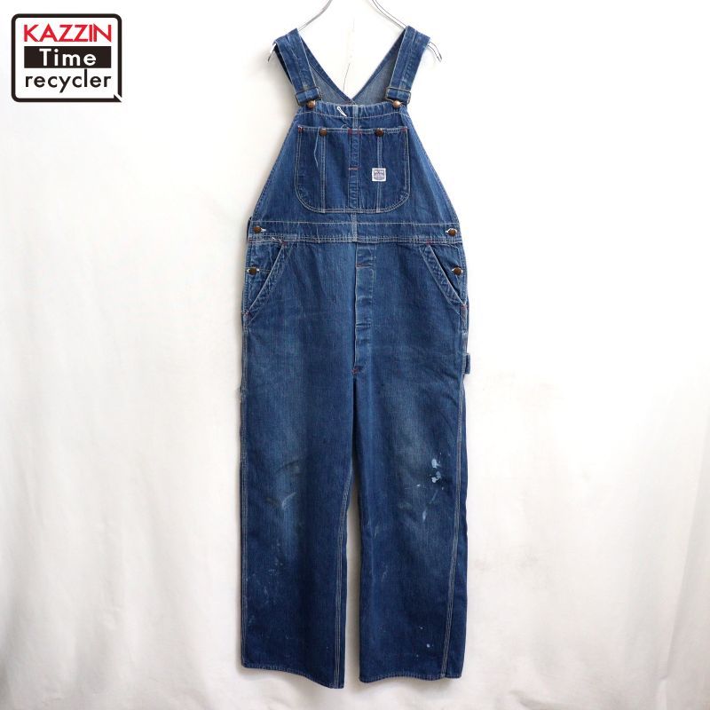 40s vintage PAYDAY デニム オーバーオール メンズ XLサイズ相当
