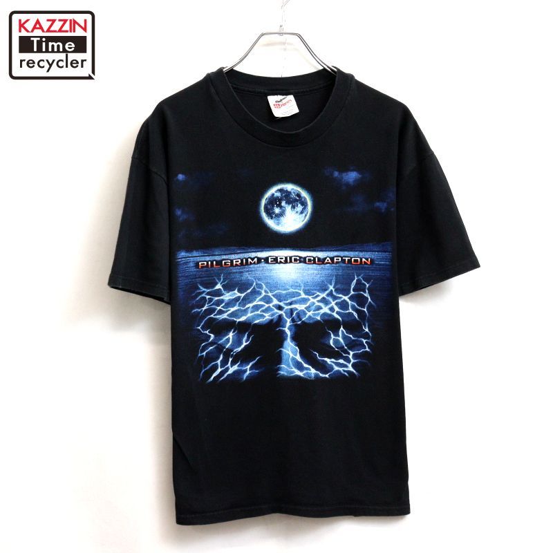 90s USA製 vintage エリッククラプトン Hanes バンドＴシャツ メンズ 表記Lサイズ