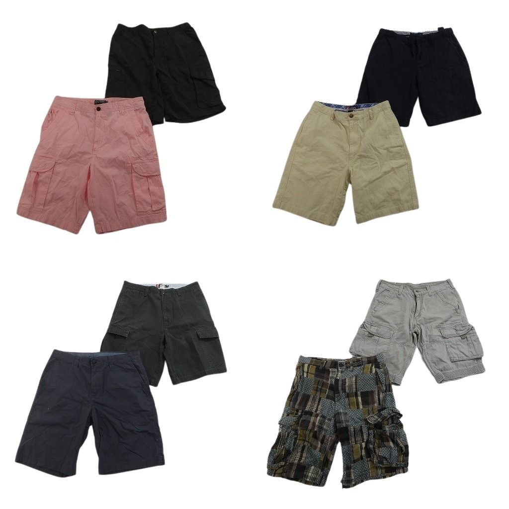 古着卸 まとめ売り ブランド ショートパンツ 8枚セット ( メンズ 32/31 ) リーバイス チャップス コロンビア 中古 古着 NF1405