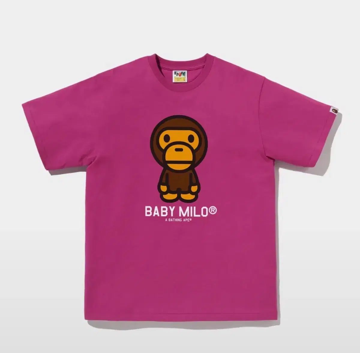 A BATHING APE ベイビーマイロ 半袖Tシャツ ピンク