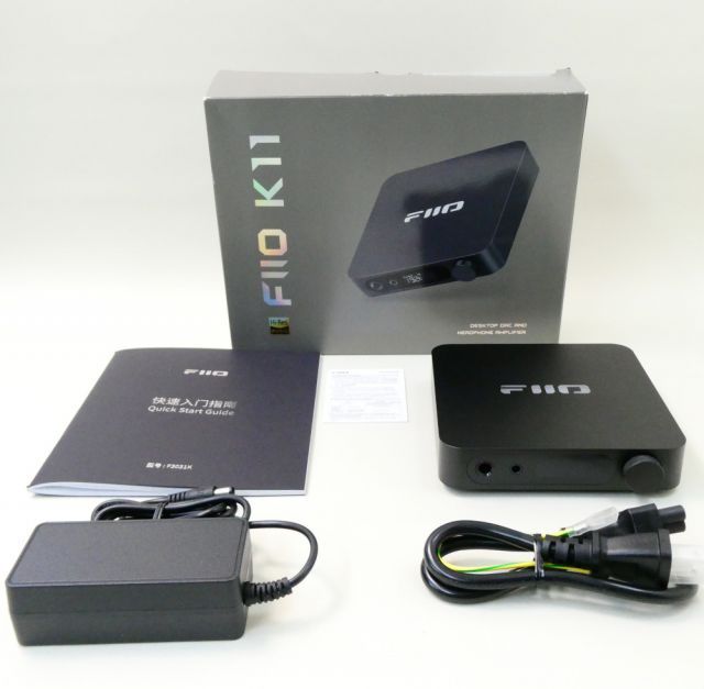 《アウトレット品》FIIO DAC内蔵 ヘッドホンアンプ K11 ブラック (FIO-K11-B)