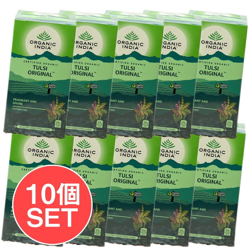 【10個セット】トゥルシーティ　Tulsi Original (25包) 【Organic India】 / セット