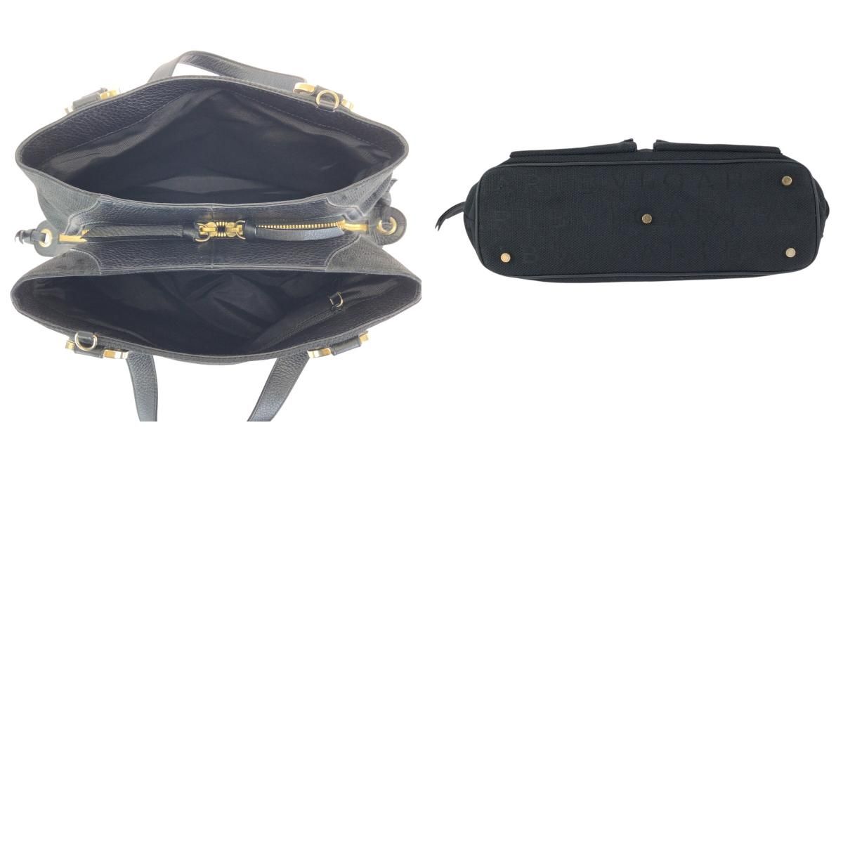 美品 BVLGARI ブルガリ ロゴマニア マキシレッタレ ブラック 黒