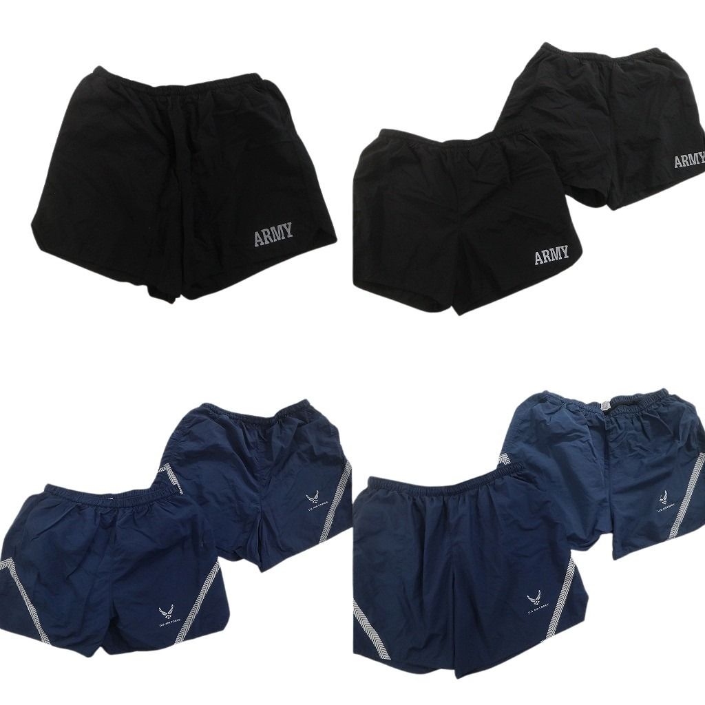 古着卸 ミリタリー ショートパンツ 7枚セット ( メンズ 2XL ) ARMY AIRFORCE ブラック ネイビー トレーニングショーツ 中古 古着 NF1261