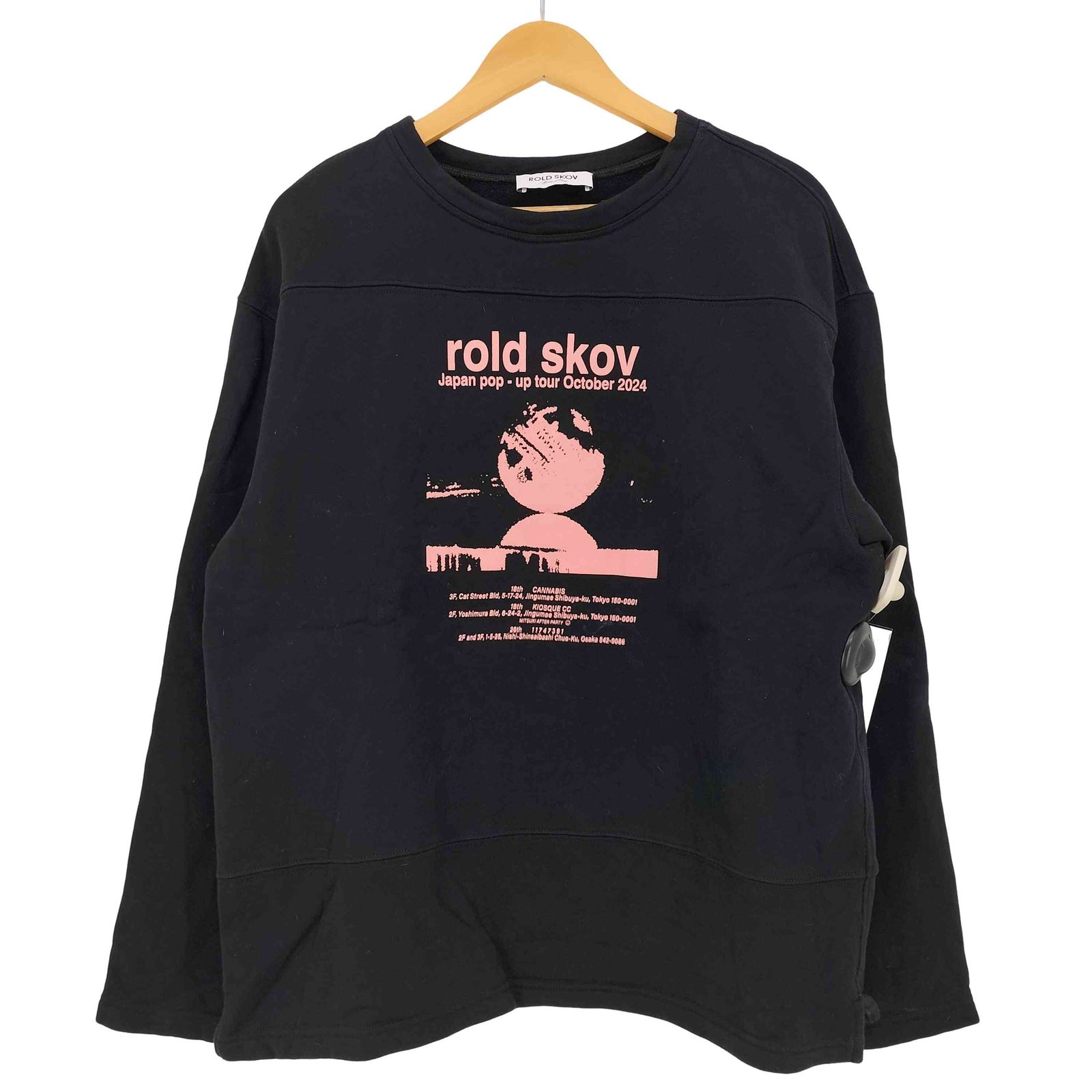 ユーズドフルギ USED古着 {{ROLD SKOV}}JAPAN POP-UP TOUR 2024 LONG SLEEVE メンズ import：M