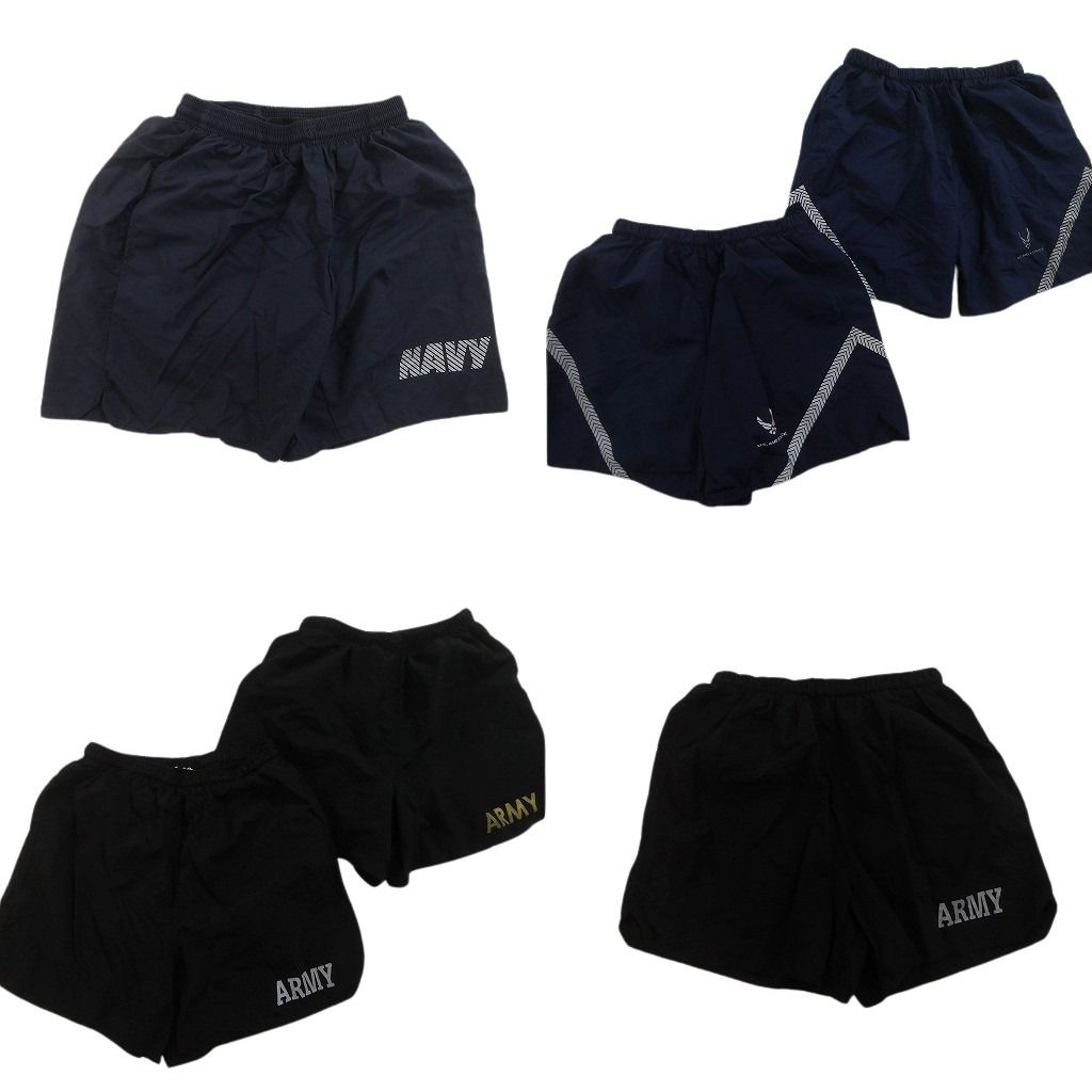 古着卸 まとめ売り ミリタリー ショートパンツ 6枚セット ( メンズ S ) NAVY ARMY トレーニングショーツ 中古 古着 NF1278