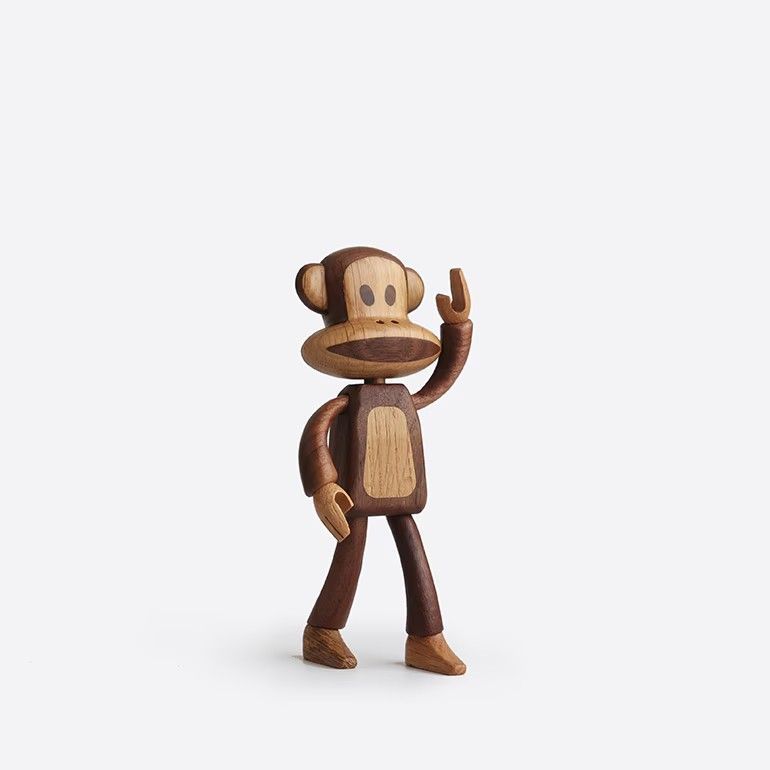 【新品】【1点販売】BOYHOOD[ボーイフッド]Paul Frank Julius Monkey Walnut Oak Small[ジュリアス・ザ・モンキー 猿 インテリア オブジェ 人形 おもちゃ 木製 北欧雑貨 デンマーク 贈り物 プレゼント ギフト]