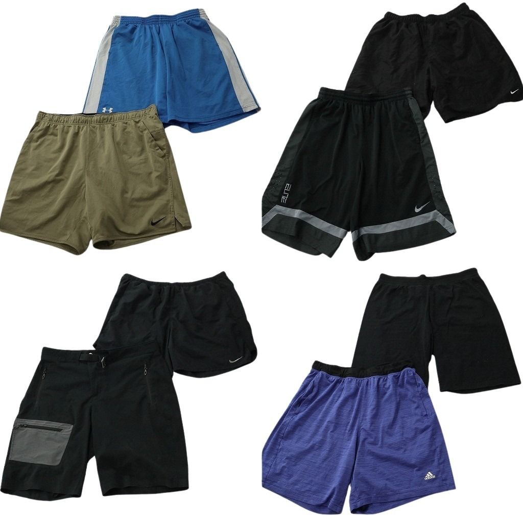 古着卸 まとめ売り ブランド ショートパンツ 8枚セット ( メンズ XL/34 ) コロンビア ナイキ チャンピオン アンダーアーマー 中古 NF1300