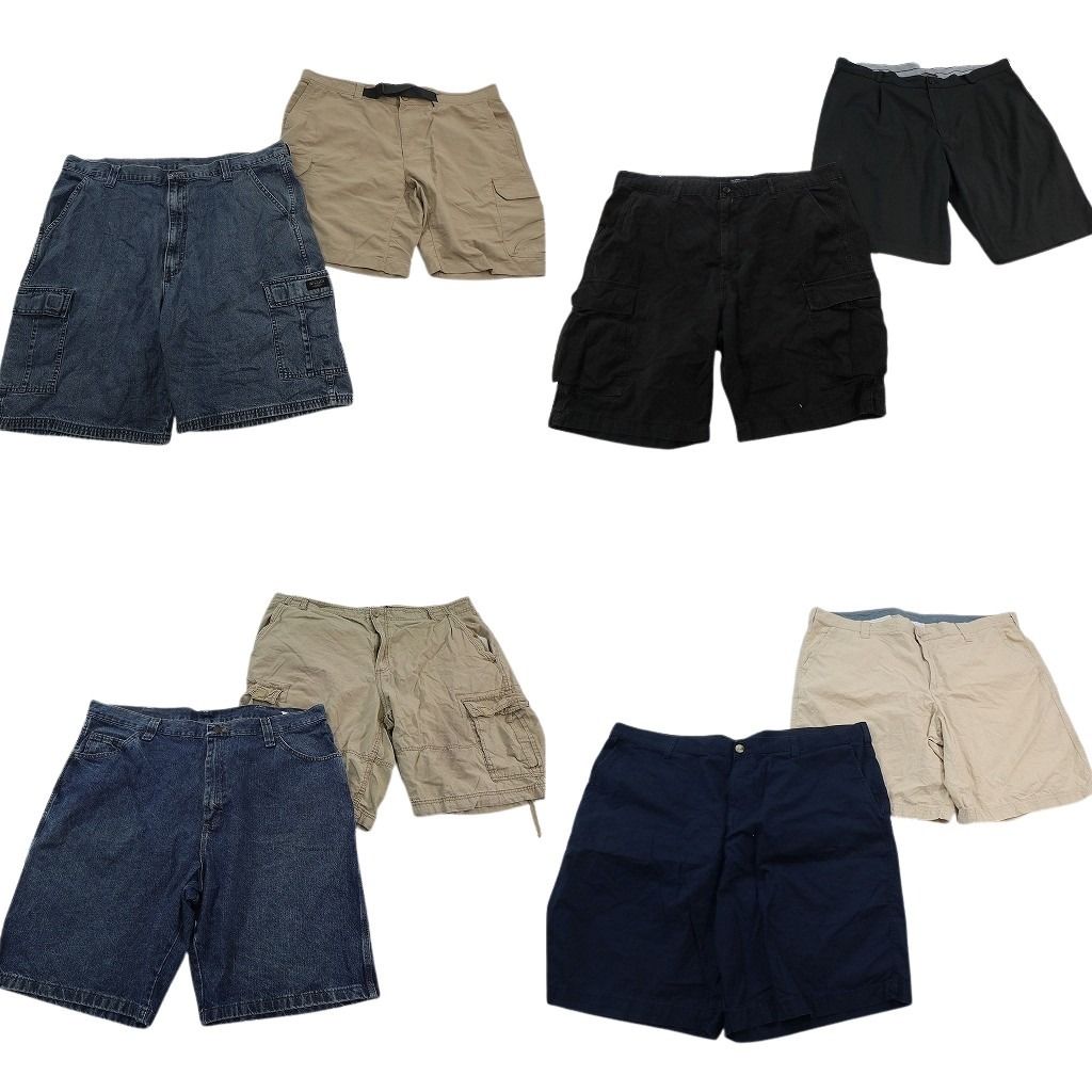 古着卸 まとめ売り ブランド ショートパンツ 8枚セット ( メンズ 40 ) コロンビア ノースフェイス リーバイス ラングラー 中古 古着 NF1301