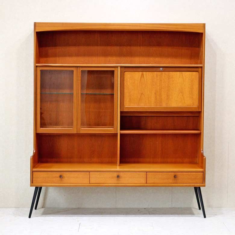キャビネット ネイサン カップボード イギリス チーク 完成品 NATHAN Parker Knoll ミッドセンチュリー 北欧 ヴィンテージ
