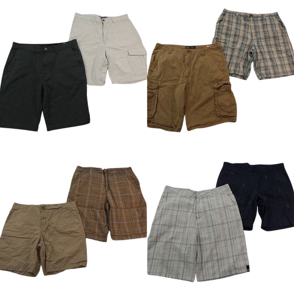 古着卸 まとめ売り ブランド ショートパンツ 8枚セット ( メンズ 36 ) LEE コロンビア エアロポステール チャップス 中古 古着 NF1308 10,366円