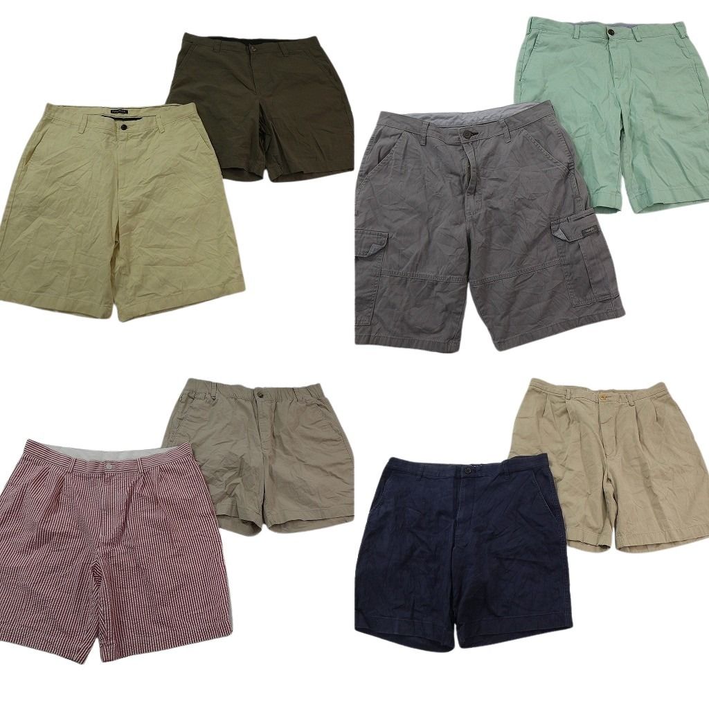 古着卸 まとめ売り ブランド ショートパンツ 8枚セット ( メンズ 36 ) コロンビア チャップス ノーティカ ラングラー 中古 古着 NF1310