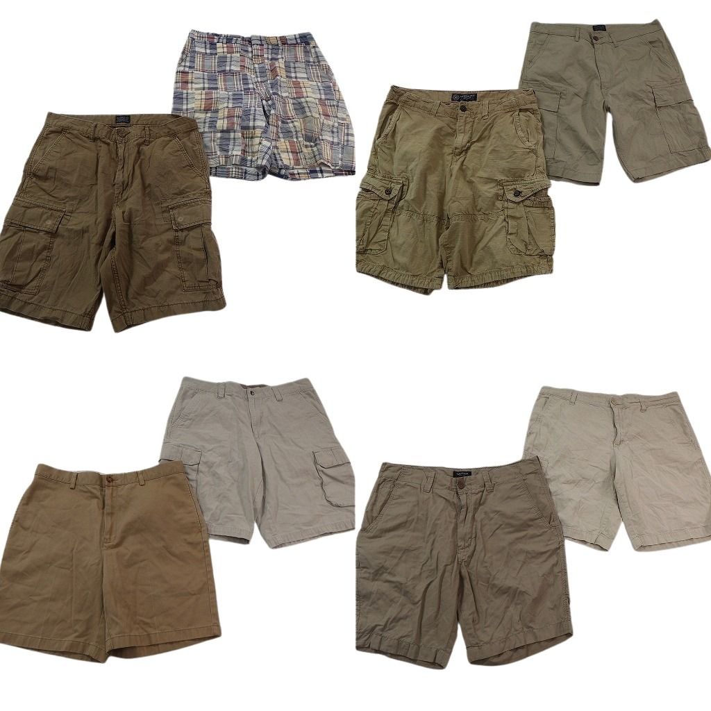 古着卸 まとめ売り ブランド ショートパンツ 8枚セット ( メンズ 34 ) コロンビア ノーティカ リーバイス オービス 中古 古着 NF1312