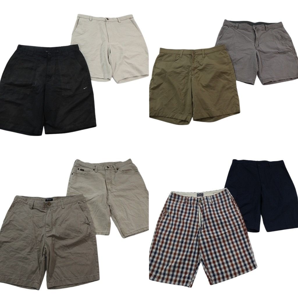 古着卸 まとめ売り ブランド ショートパンツ 8枚セット ( メンズ 34 ) LEE コロンビア チャップス ノーティカ ナイキ 中古 古着 NF1313