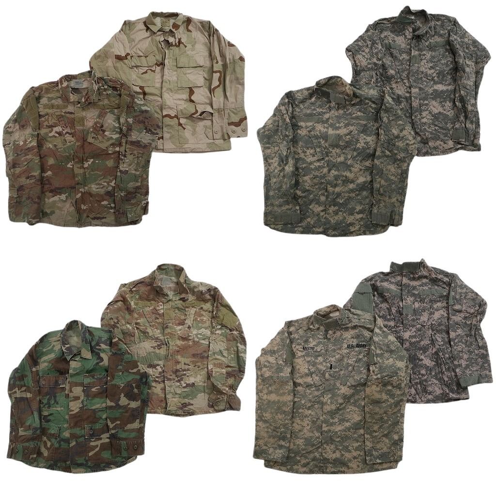古着卸 まとめ売り ミリタリー フィールドジャケット 8枚セット ( メンズ M ) デジカモ ウッドランド ARMY 中古 古着 NF1338