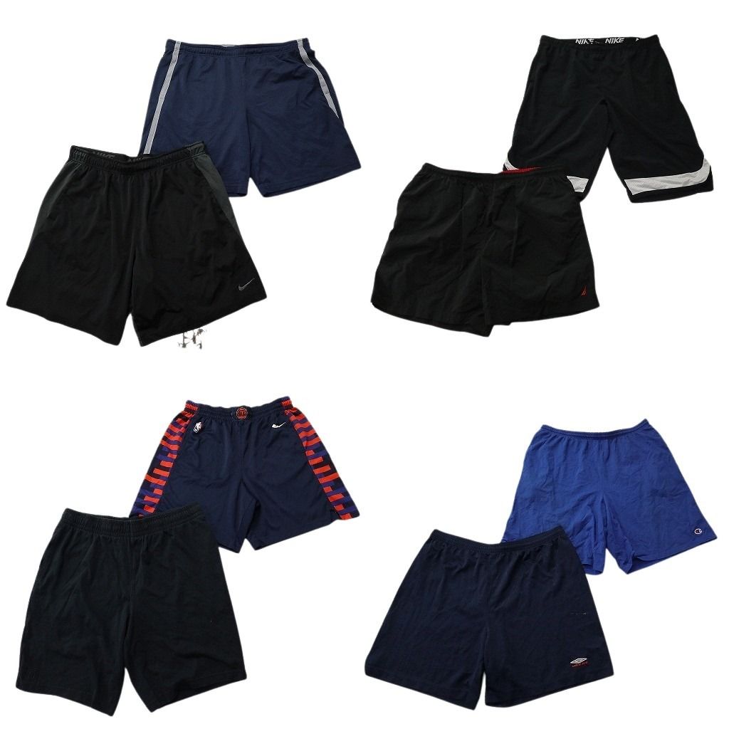古着卸 まとめ売り ブランド ショートパンツ 8枚セット ( メンズ 2XL ) ナイキ アンブロ チャンピオン プロチーム NBA 中古 古着 NF1380