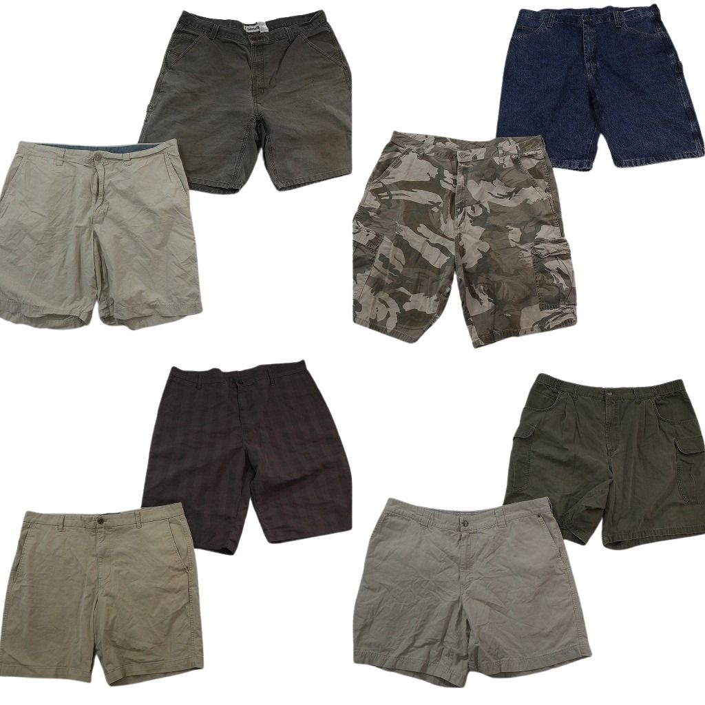 古着卸 まとめ売り ブランド ショートパンツ 8枚セット ( メンズ 40 ) コロンビア ディッキーズ ティンバーランド ラングラー 中古 NF1391