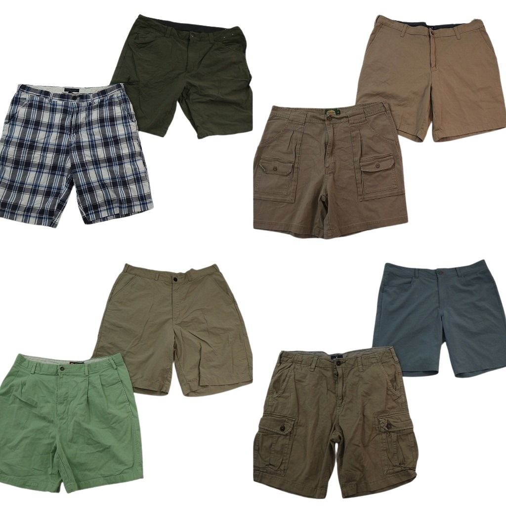 古着卸 まとめ売り ブランド ショートパンツ 8枚セット ( メンズ 38 ) パタゴニア カベラス チャップス ノーティカ 中古 古着 NF1392