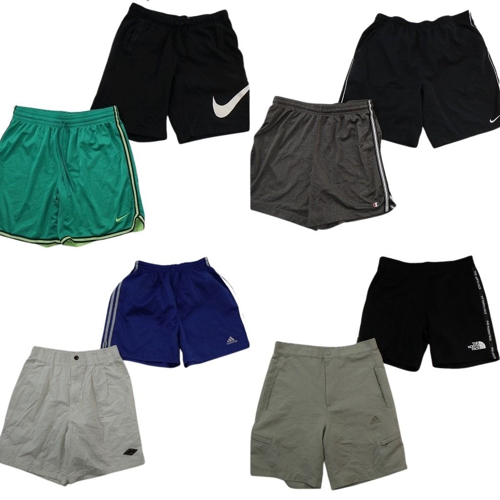 古着卸 まとめ売り ブランド ショートパンツ 7枚セット ( メンズ M ) ナイキ アディダス チャンピオン オーシャンパシフィック 中古 NF1399