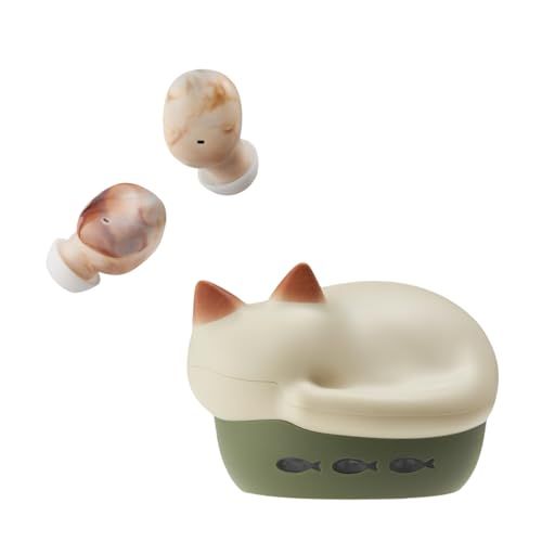 ラディウス radius HP-C28BT 完全ワイヤレスイヤホン : NEKO true wireless earphones Bluetooth対応 フルワイヤレス 左右分離型 AAC 軽量 猫 小型 小さい耳 コンパクト おしゃれ かわいい イヤホンJu