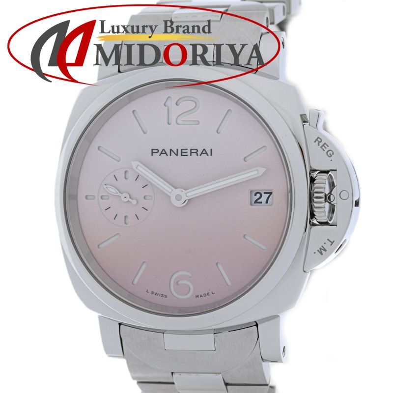 PANERAI パネライ ルミノールドゥエパステロ PAM01319 パウダリーピンク【2025年購入】Z番【中古】腕時計 レディース ステンレススチール /40442