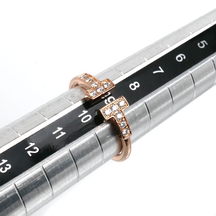 TIFFANY&Co. ティファニー K18PG ピンクゴールド Tワイヤー リング 