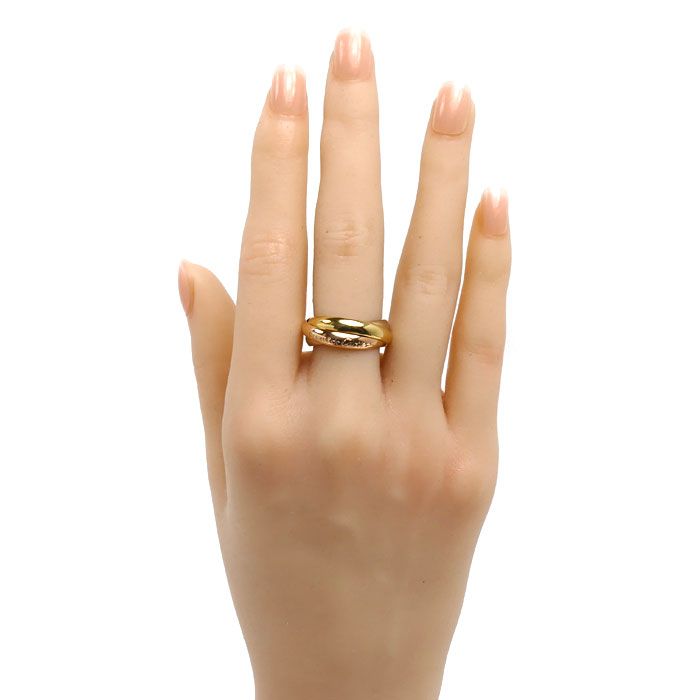 CARTIER カルティエ K18YG/PG/WG les must de Cartier トリニティ