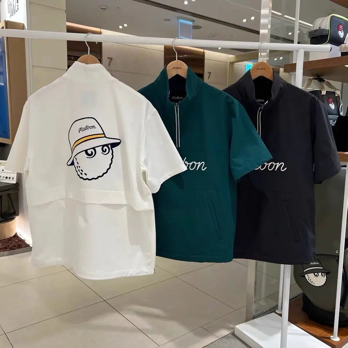 マルボンゴルフ メンズ ゴルフウェア 半袖 ウィンドブレーカー アノラック ジャケット Tシャツ