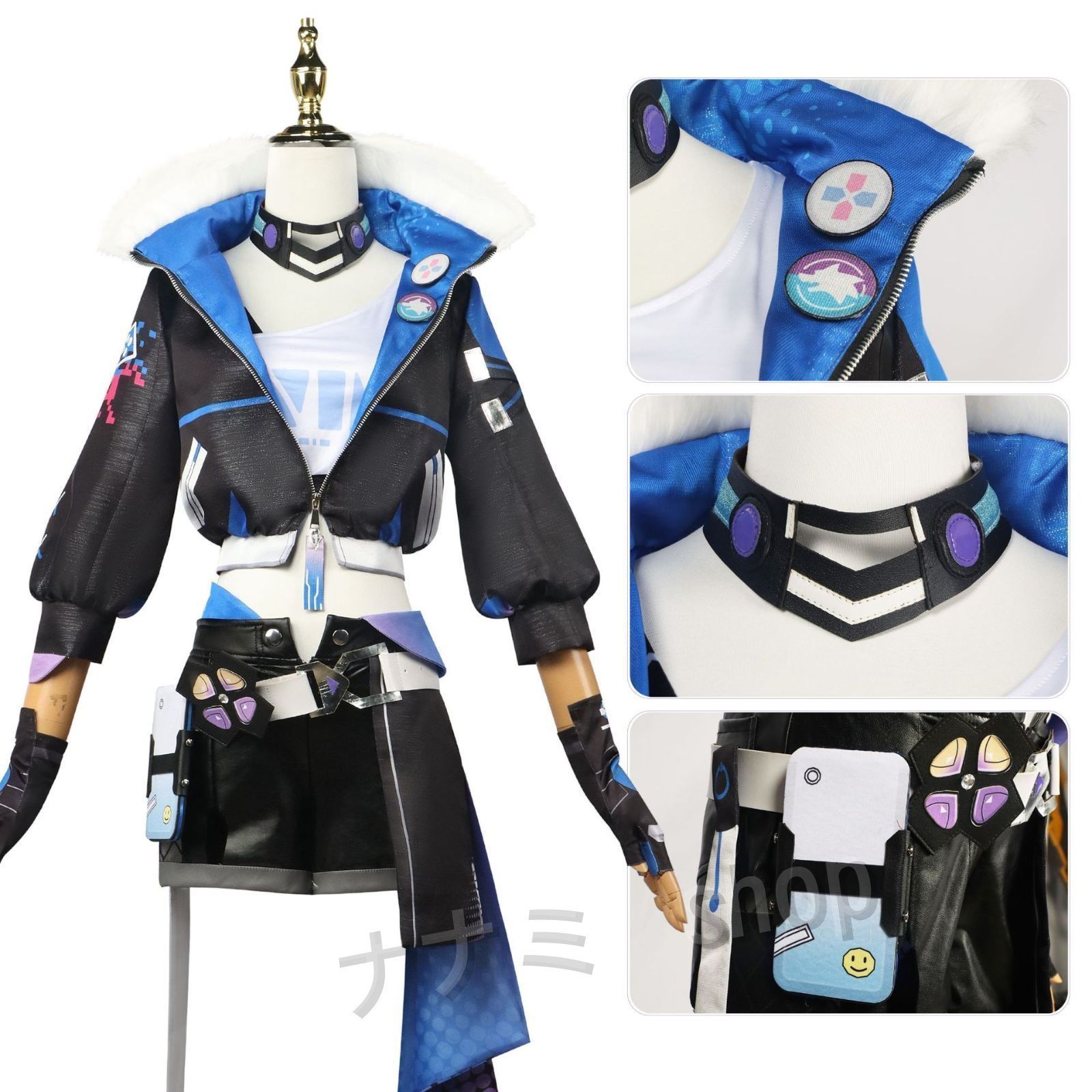 崩壊スターレイル 銀狼 コスプレウィッグ付き 衣装 イベント仮装 コスチューム ウィッグ付き 衣装 学園祭 文化祭 忘年会 ハロウィン コ
