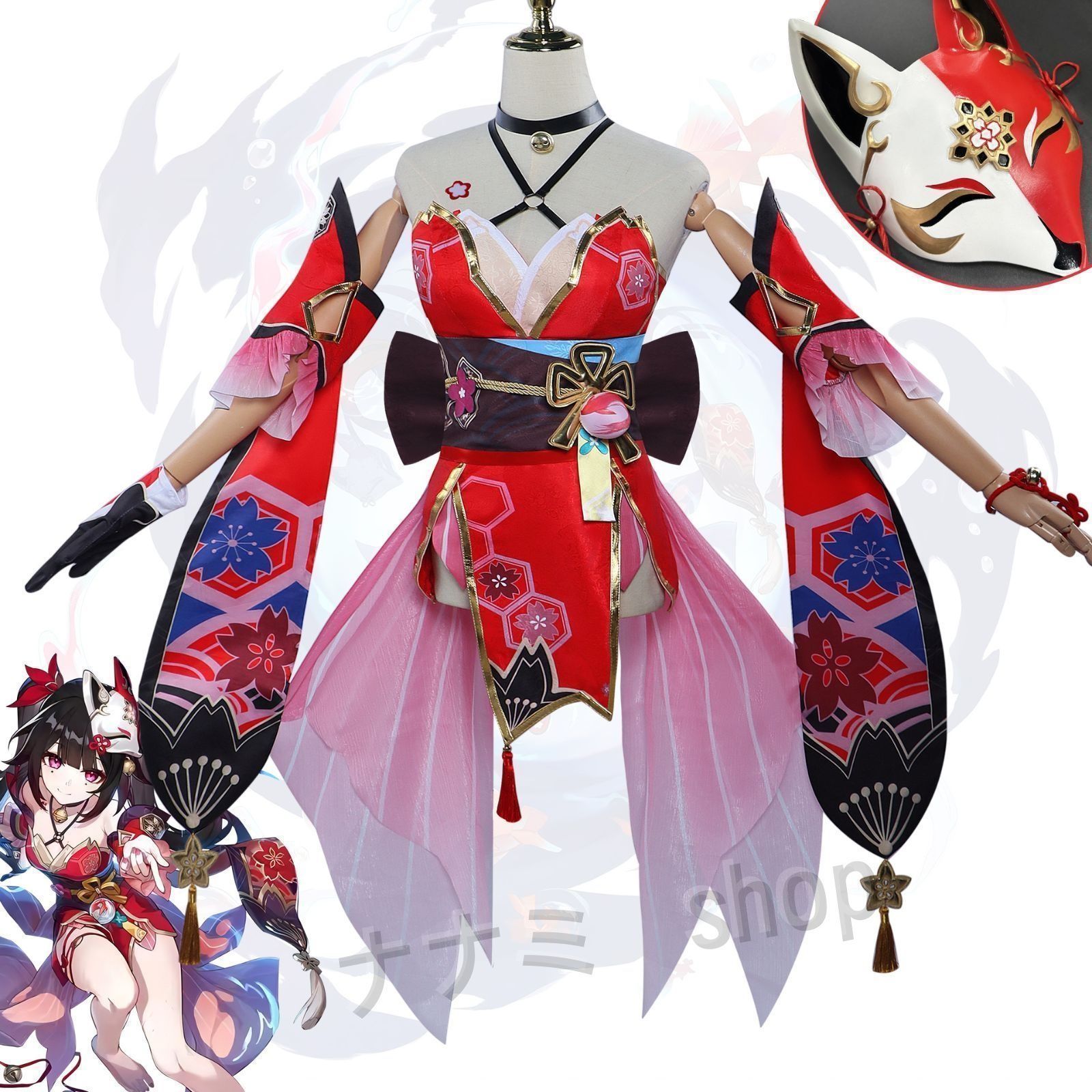崩壊スターレイル 花火 コスプレ衣装 コスチューム服 仮装 イベント ハロウィン クリスマス 文化祭 変身 ステージ服 ウィッグ付き フル