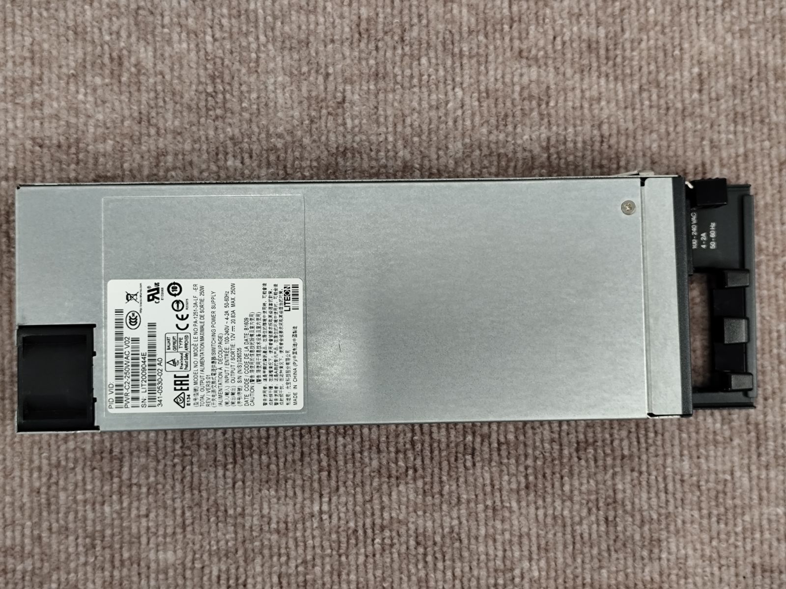 Cisco 250W AC PSU PWR-C2-250WAC / PWR-C2-250WAC= / Catalyst 2960X 2960XR 3650 E2