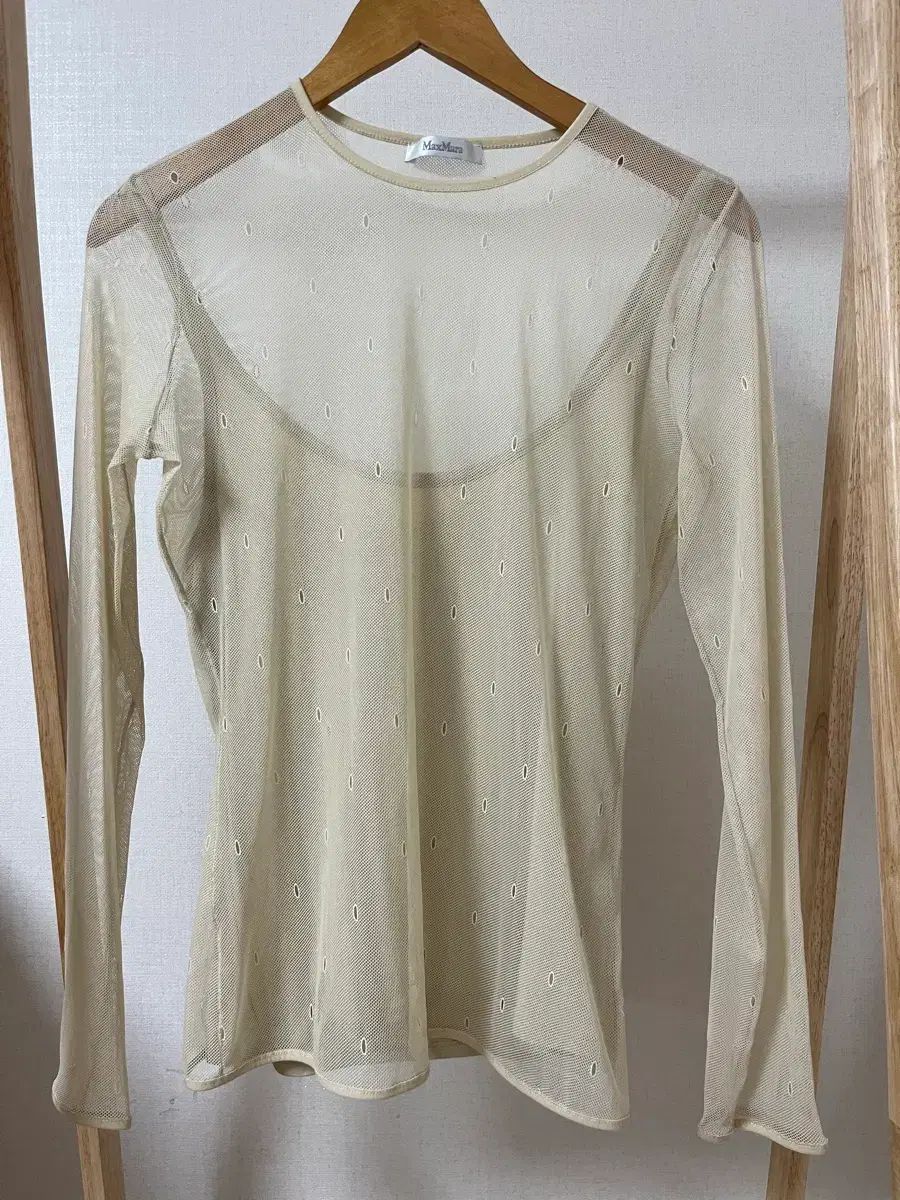 MaxMara シースルー ドット ブラウス ノースリーブ セット