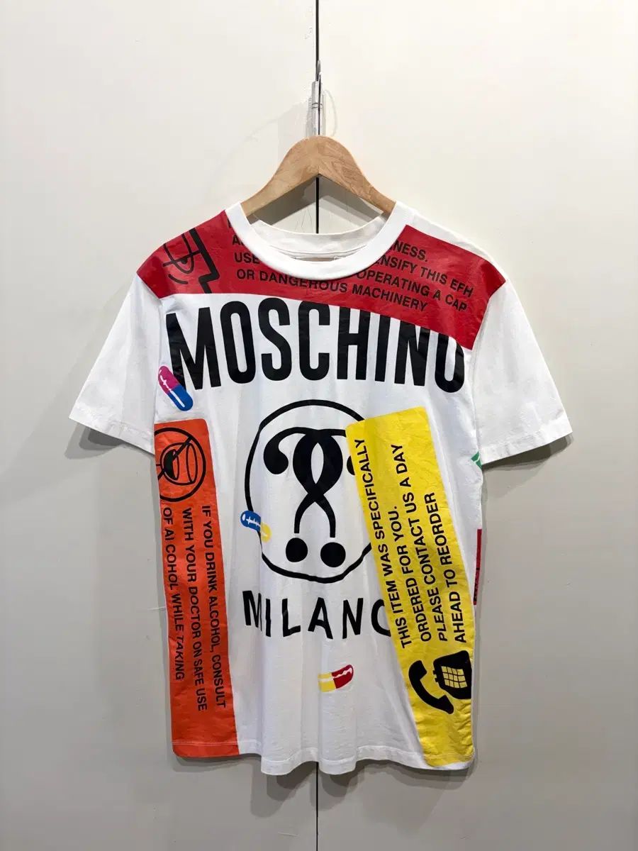 17SS モスキーノ カプセルコレクション プリンティング 半袖 Tシャツ