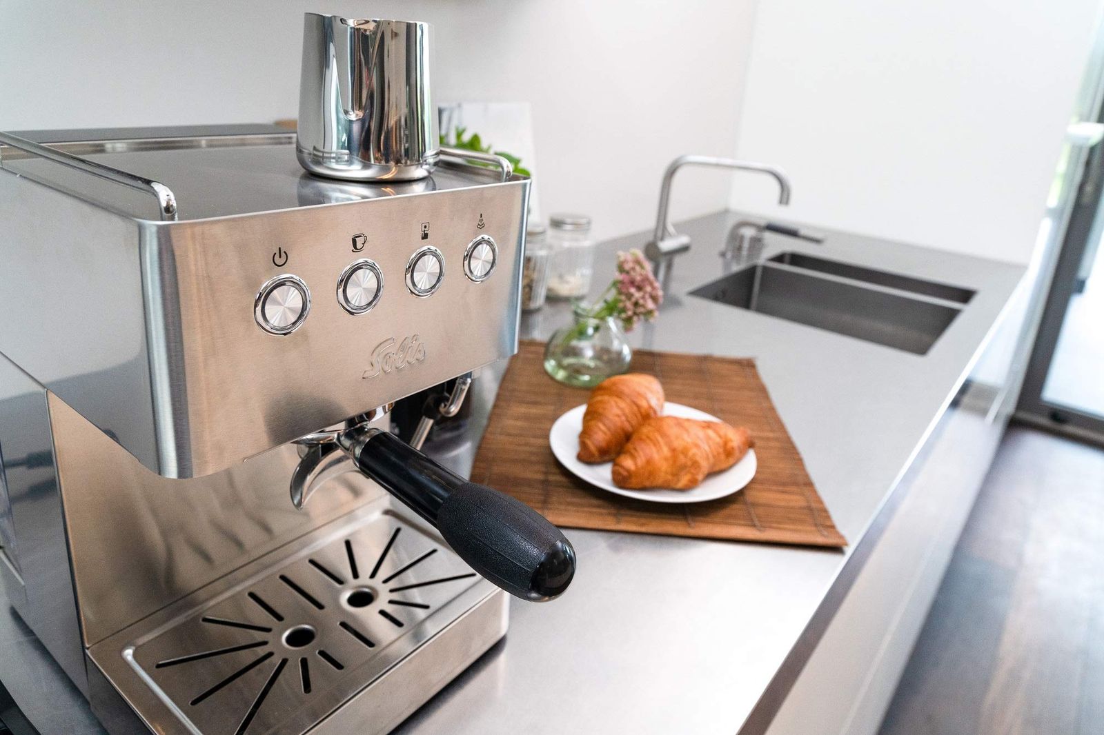 ソリス バリスタ グラングストー（Solis Barista Gran Gusto）エスプレッソマシン シルバー SK1014