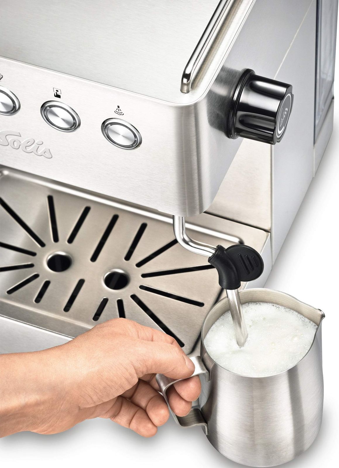 ソリス バリスタ グラングストー（Solis Barista Gran Gusto）エスプレッソマシン シルバー SK1014