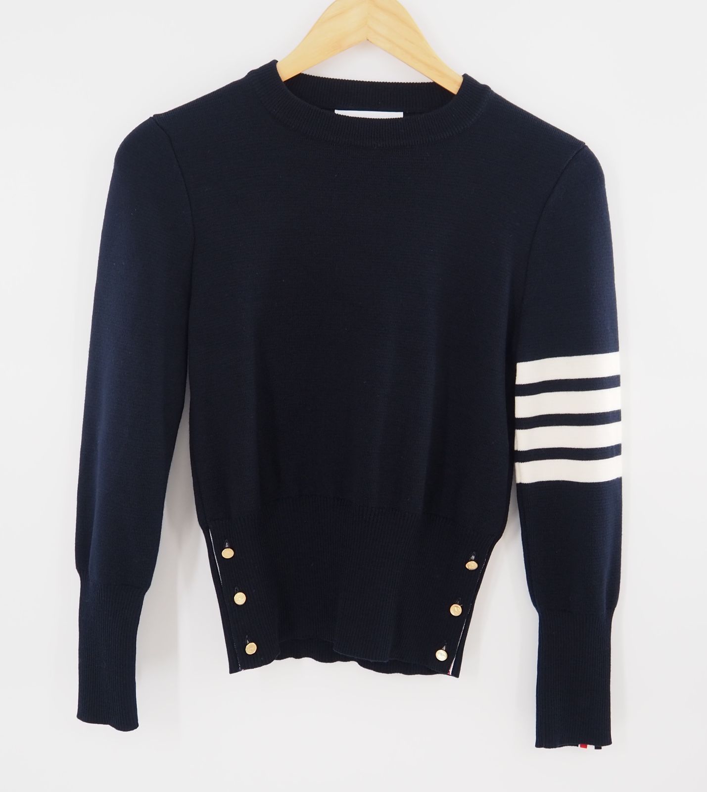 THOM BROWNE/トムブラウン 4bar セーター ミラノステッチ ネイビー サイズ38 FKA239A 00014 415