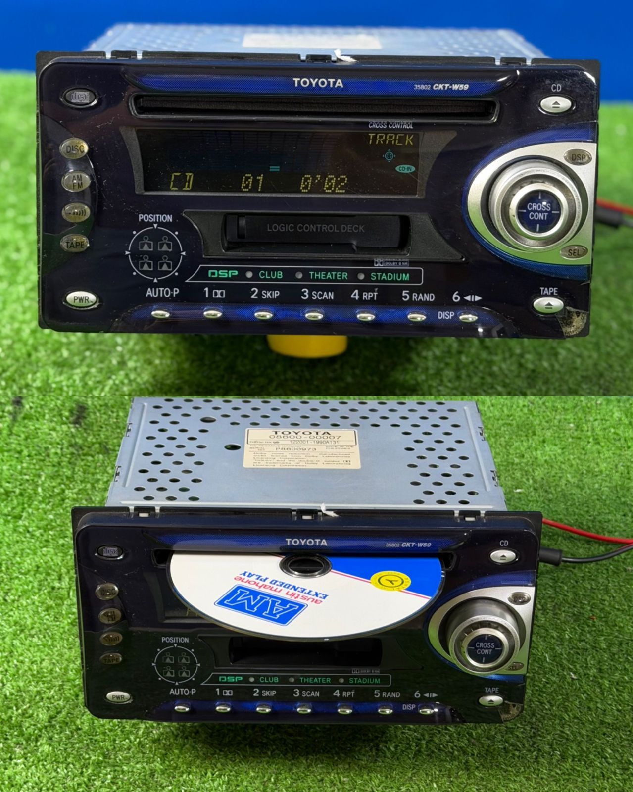 ZT-8729 トヨタ TOYOTA 純正 CD/カセットデッキ TOYOTA 08600-00007