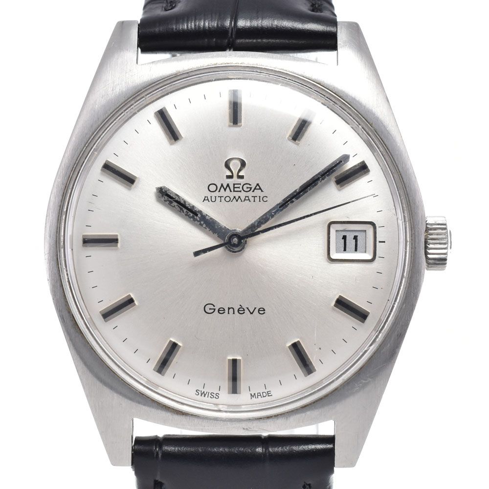 オメガ OMEGA 166.041 ヴィンテージ ジュネーブ 34mm Cal.565 シルバー 自動巻き メンズ 腕時計 L#147415
