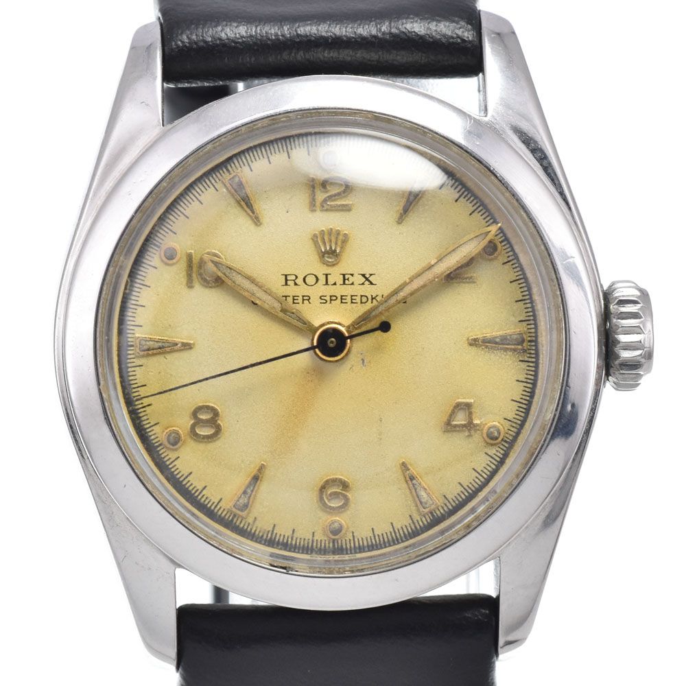 ロレックス ROLEX 6056 ヴィンテージ オイスター スピードキング Cal.710 スーパーオイスターリューズ ボーイズ 良品 腕時計 L#148159