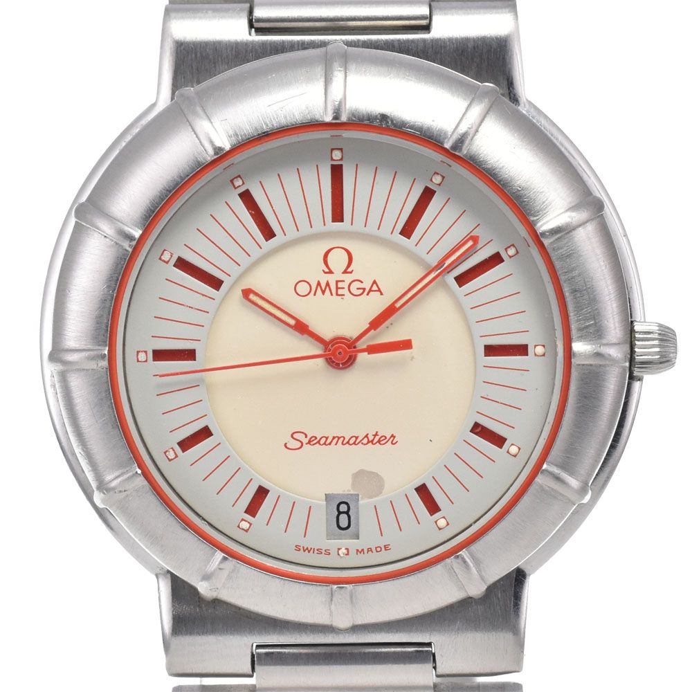 オメガ OMEGA ST196.0301 シーマスター ダイナミック グレー/シルバー クォーツ メンズ 良品 腕時計 L#148293