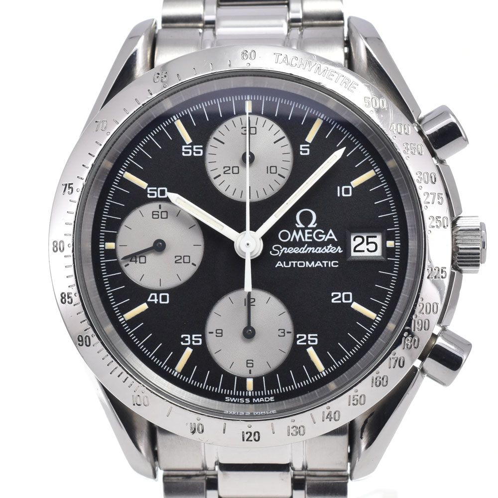 オメガ OMEGA 3511.50 スピードマスター クロノグラフ ブラック 自動巻き メンズ 良品 腕時計 L#147178