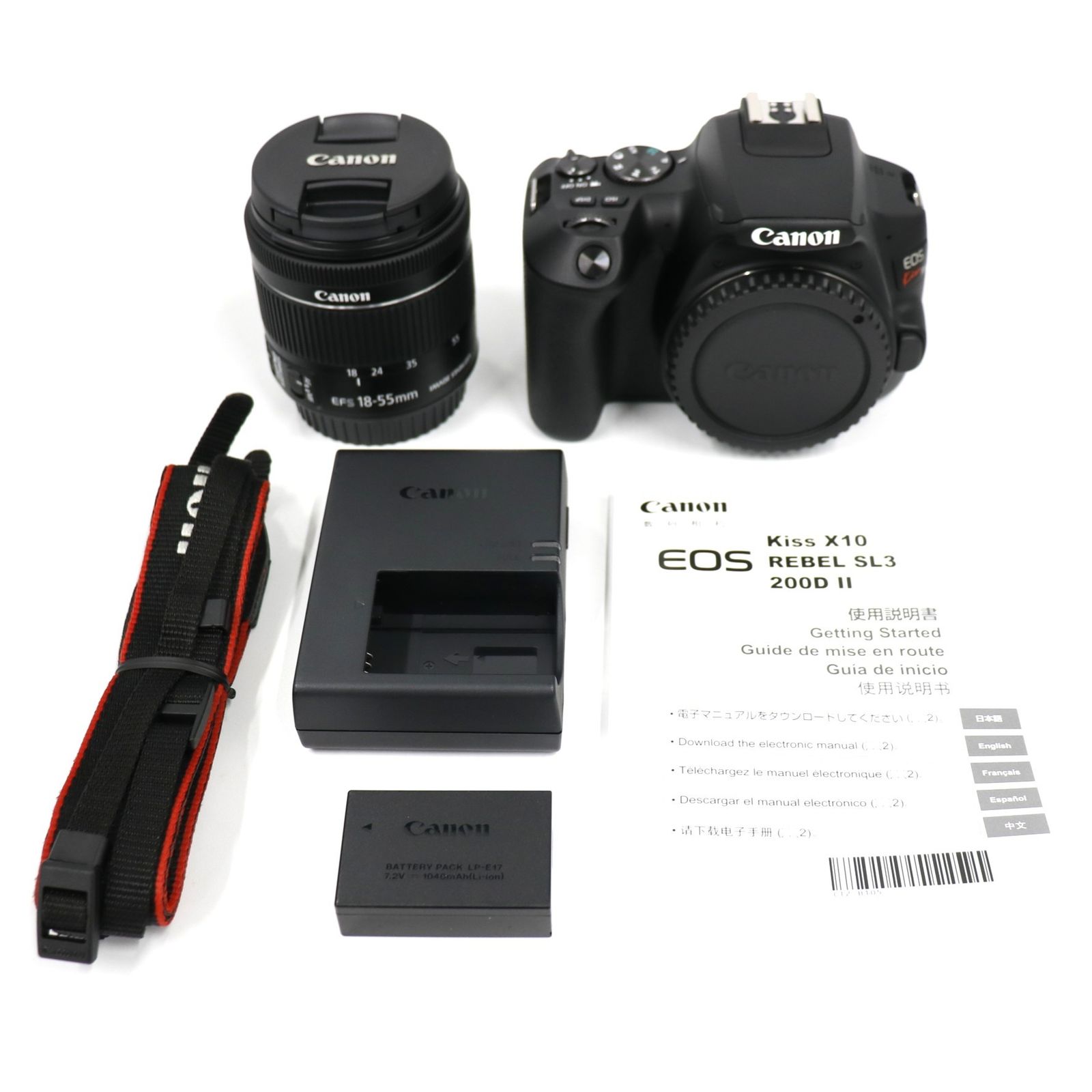 Canon EOS Kiss X10 EF-S18-55 IS STM レンズキット ブラック eos-kiss