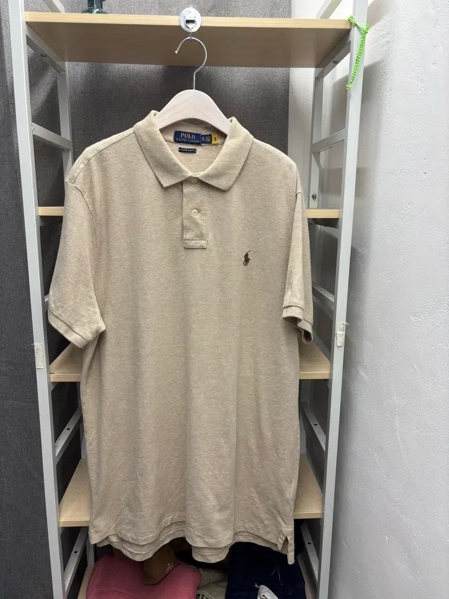 ポロ ラルフローレン 基本 半袖 カラーTシャツ ベージュ pk 7,852円