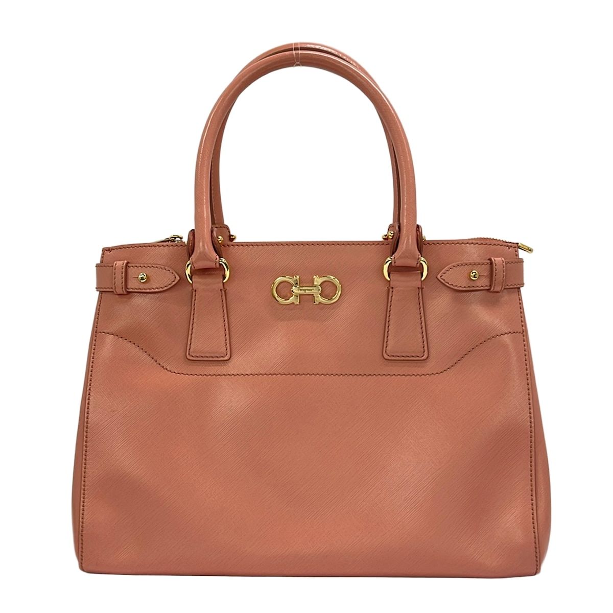 FERRAGAMO/SalvatoreFerragamo(サルバトーレフェラガモ) ハンドバッグ ガンチーニ ピンク レザー