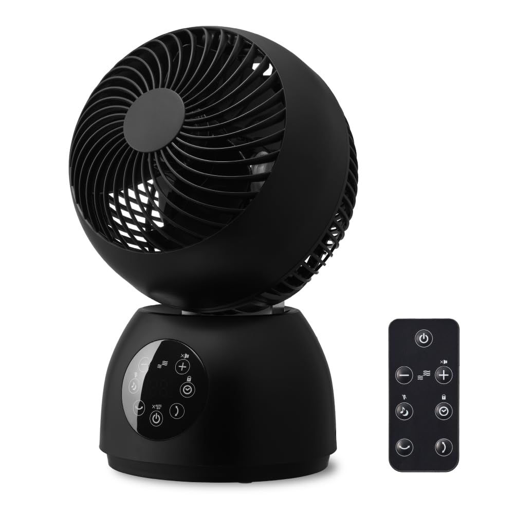 ドウシシャ 全分解式サーキュレーター15cmDCマイコン式60度 ブラック FCA-154D BKmt c953dbfb