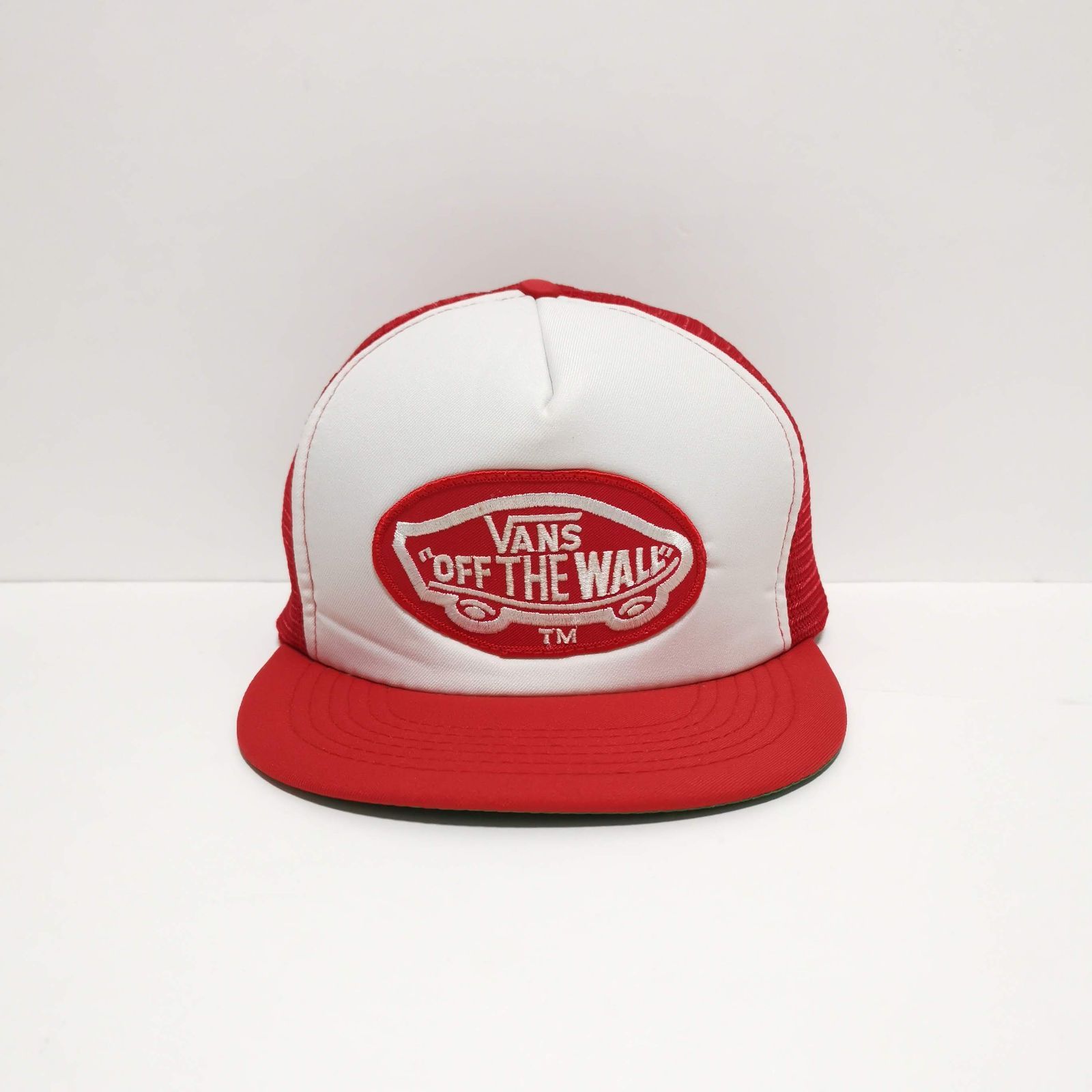 80s バンズ VANS メッシュ CAP キャップ VINTAGE USA 赤