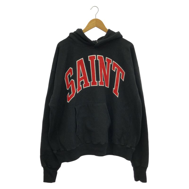 【中古】SAINT MICHAEL 23AW HOODIE ARCH SAINT サイズXL SM-A23-0000-030 ブラック セントマイケル[17]