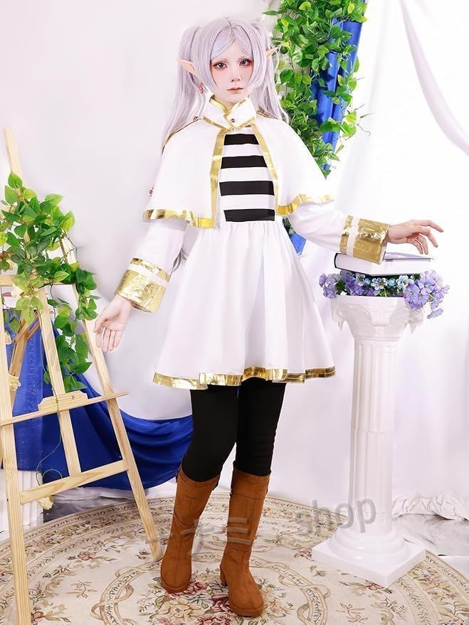 葬送のフリーレン フリーレン コスプレ エルフの耳/イヤリング付き 靴追加購入可能 cosplay コスチューム コスプレ衣装 アニメ イベン